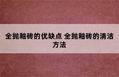 全抛釉砖的优缺点 全抛釉砖的清洁方法